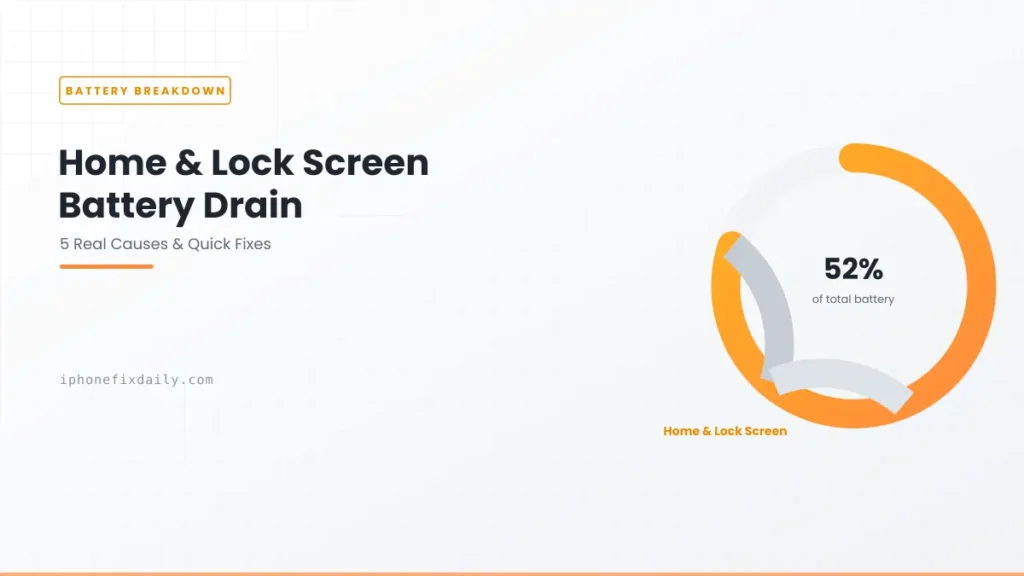Home and Lock Screen Battery Drain: Here's What's Actually Causing It 7 home and lock screen battery drain causes and fixes