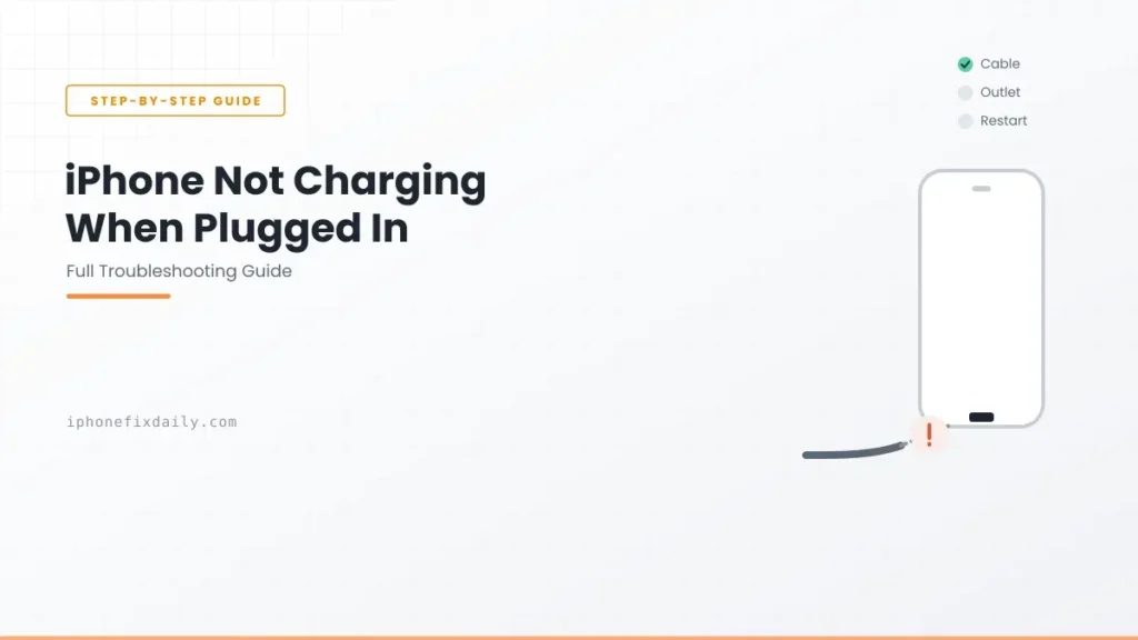 iPhone Not Charging When Plugged In: Here's the Right Order to Troubleshoot It 6 iPhone not charging when plugged in troubleshooting guide
