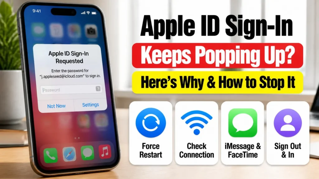 Apple ID Sign-In Requested Keeps Popping Up on iPhone? Here's Why 5 Apple ID Sign-In Requested keeps popping up on iPhone – why and how to stop it