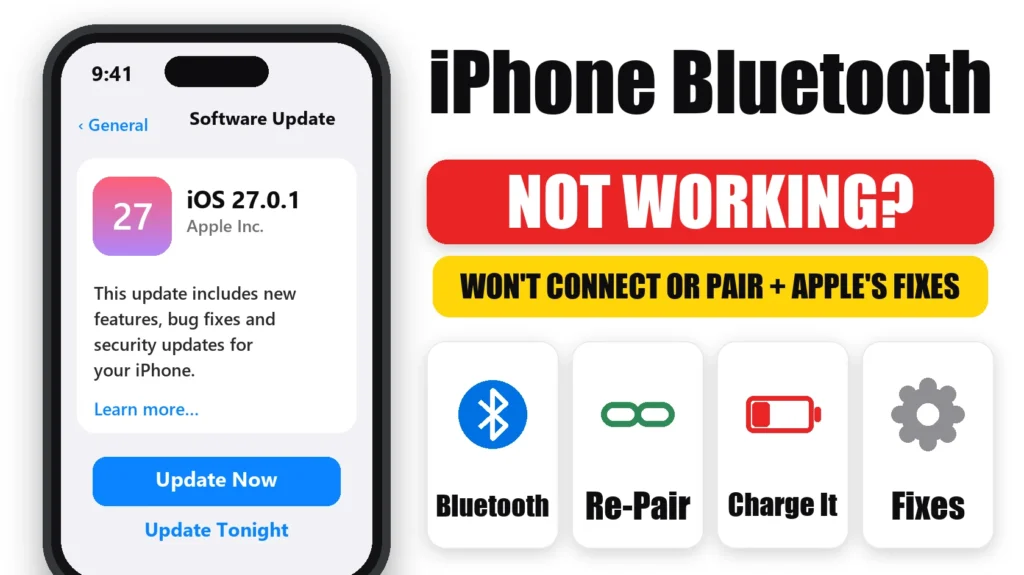iPhone Bluetooth Not Working or Won't Connect? Apple's Fix Order 2 iPhone Bluetooth not working or won't connect: Apple's fixes