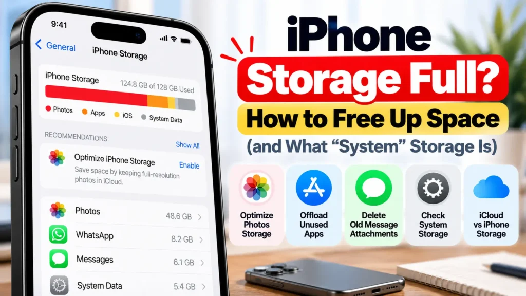 iPhone Storage Full? How to Free Up Space (and What "System" Storage Is) 2 iPhone Storage Full – how to free up space and understand System storage