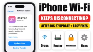 iPhone Wi-Fi Keeps Disconnecting After iOS 27? How to Fix It 5 iPhone Wi-Fi Keeps Disconnecting After iOS 27? How to Fix It